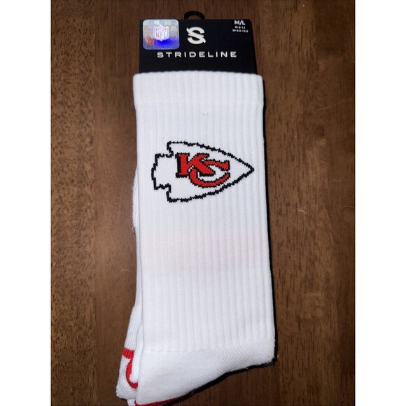 Strideline Kansas City Chiefs Socks Lot of 3 Pairs NFL Licensed Crew M/L New - Picture 7 of 10